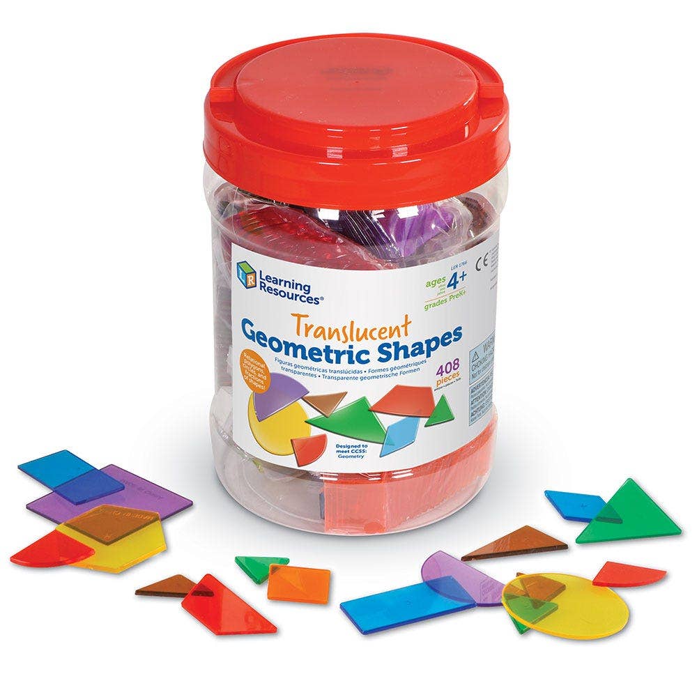 Translucent Geometric Shapes 408 pcs