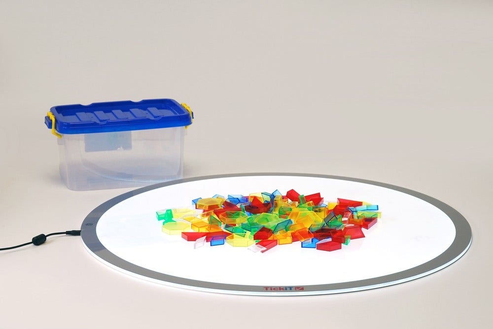 Translucent Colour Hollow Pattern Blocks