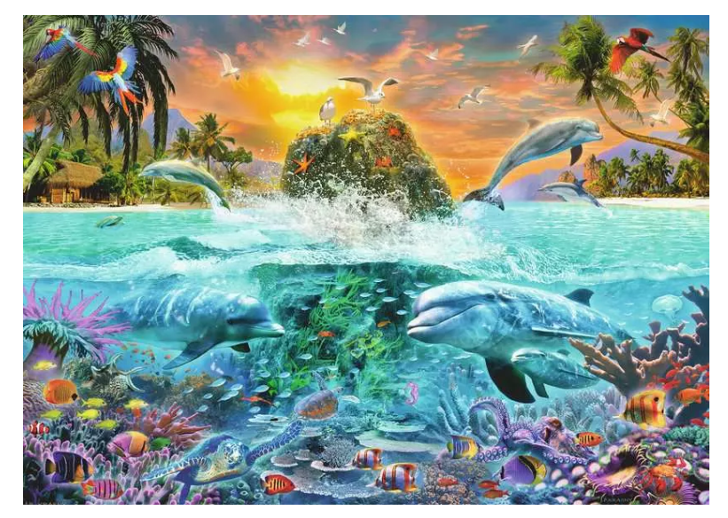 Underwater Island 1000 Pc Puzzle