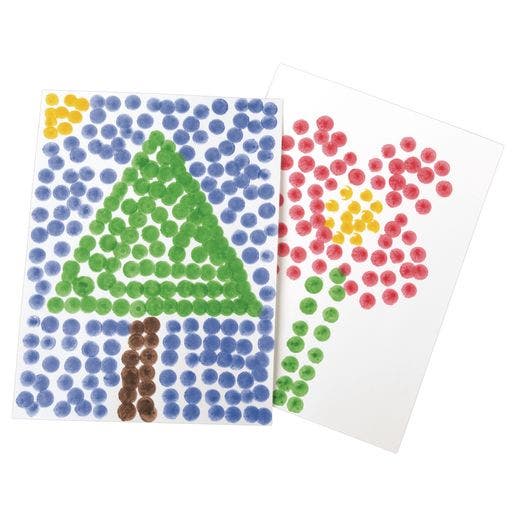 Washable Primary Dabber Dots Set Of 8