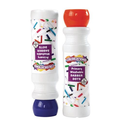 Washable Primary Dabber Dots Set Of 8