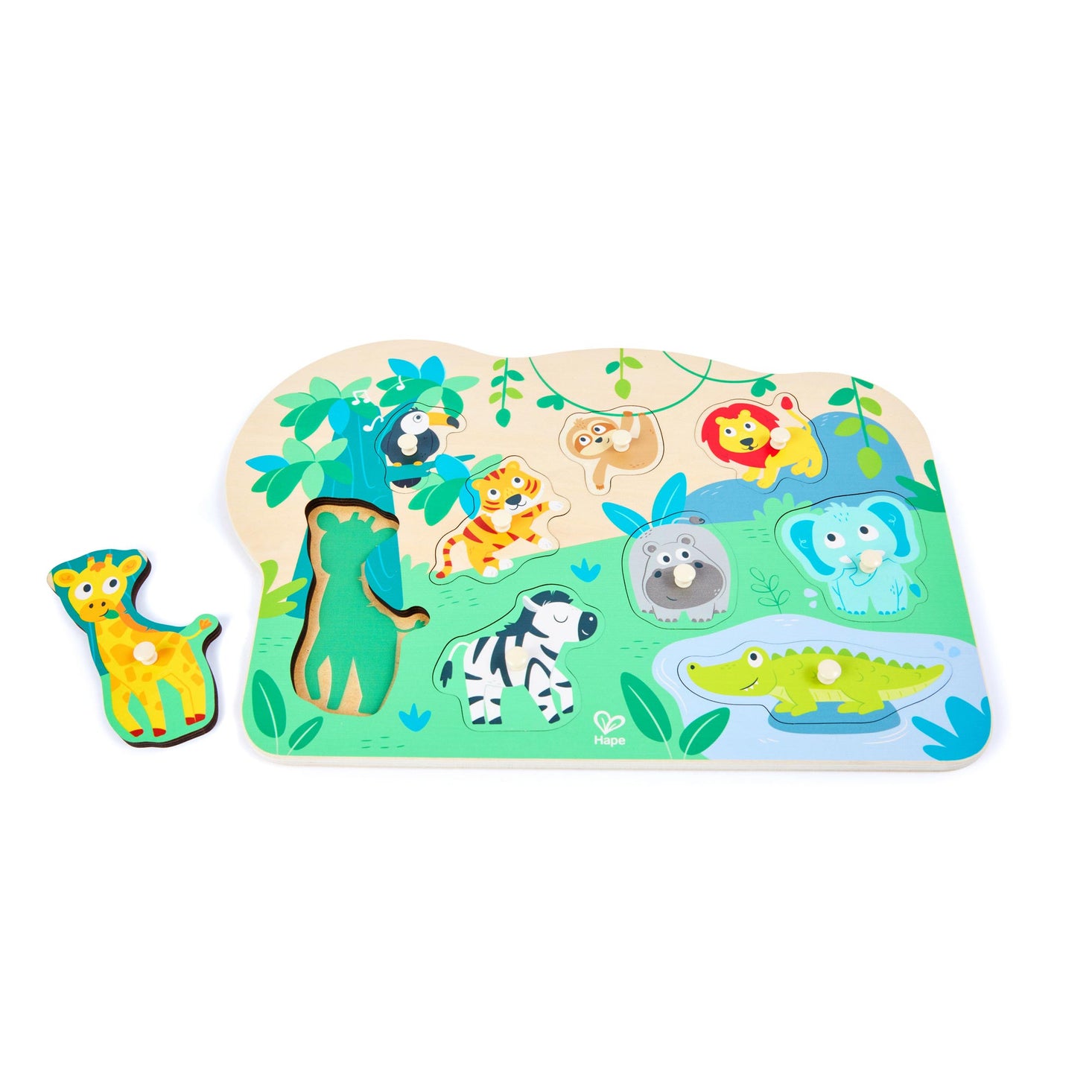 Wild Animals Peg Puzzle