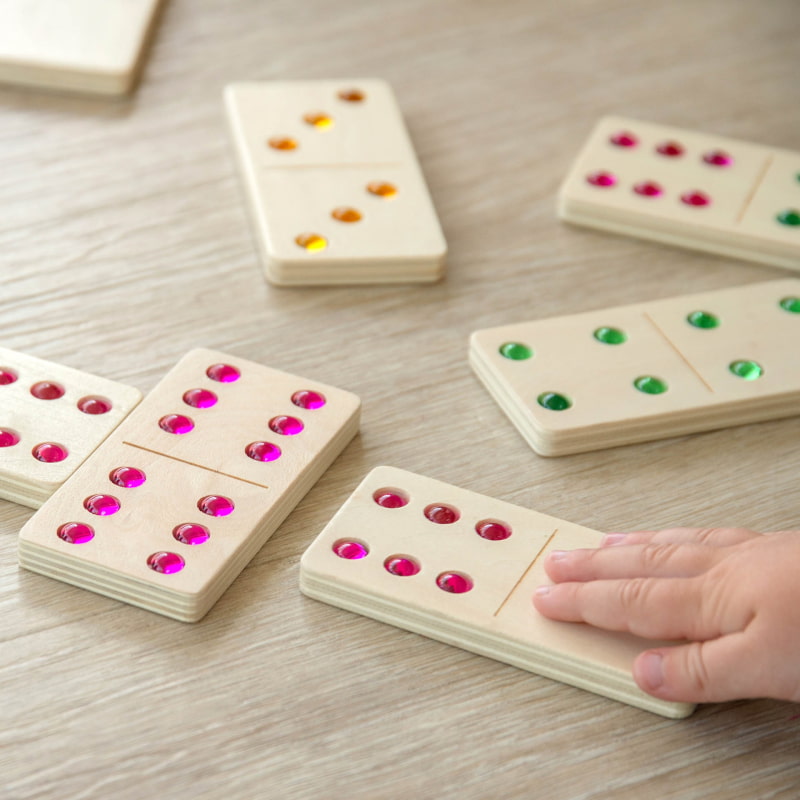 Wooden Gem Dominoes