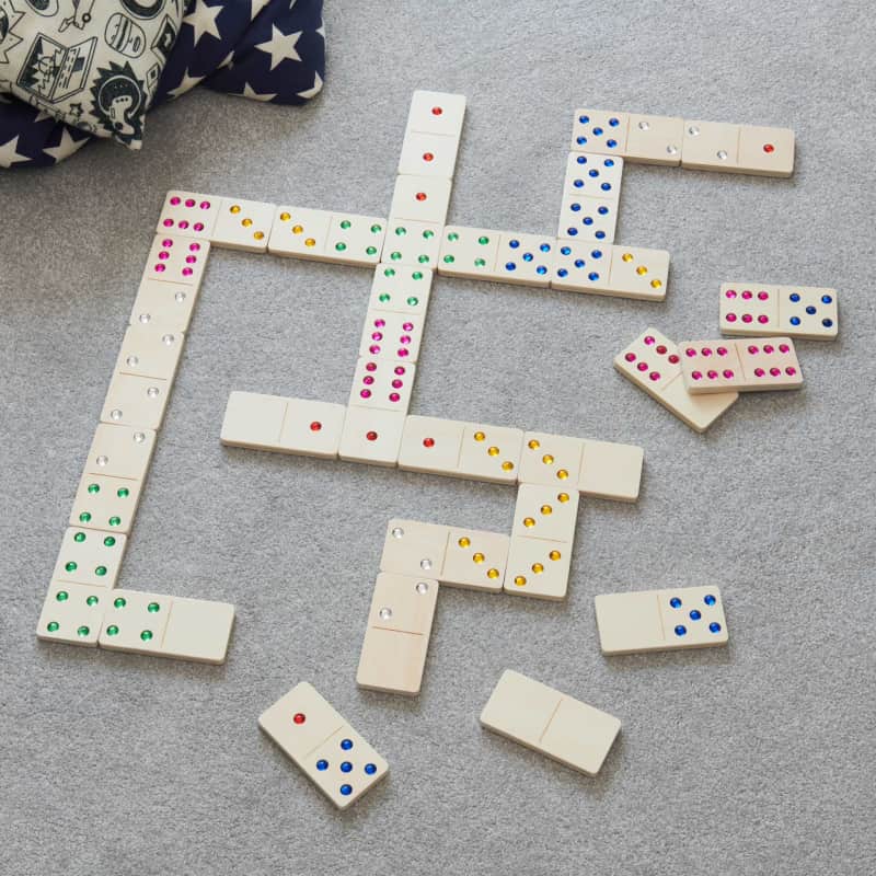 Wooden Gem Dominoes