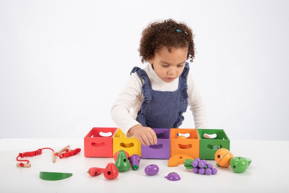 Wooden Sorting Fruit & Vegetable Crates