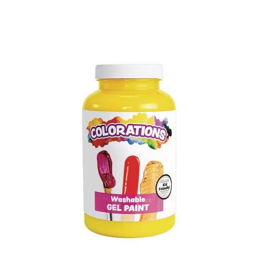 Yellow Washable Gel Paint 16Oz