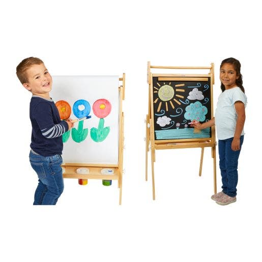 Adjustable All-In-One Wood Easel