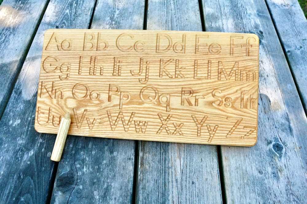 Alphabet Tracing Board with Stylus by Naturally Inspired Play