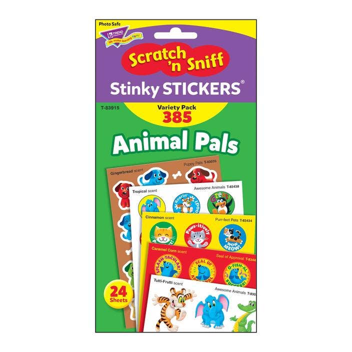 Animal Pals Stinky Stickers Variety