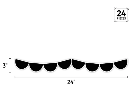 Black Half Dots EZ Border