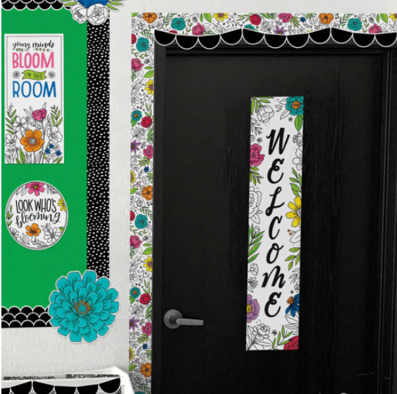 Bright Blooms Welcome Banner