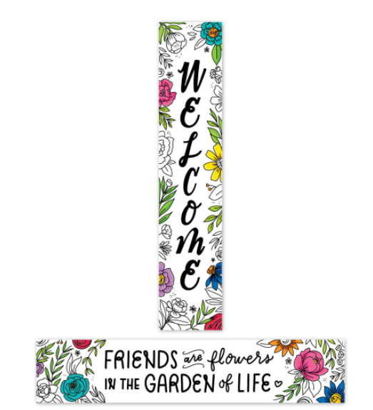 Bright Blooms Welcome Banner