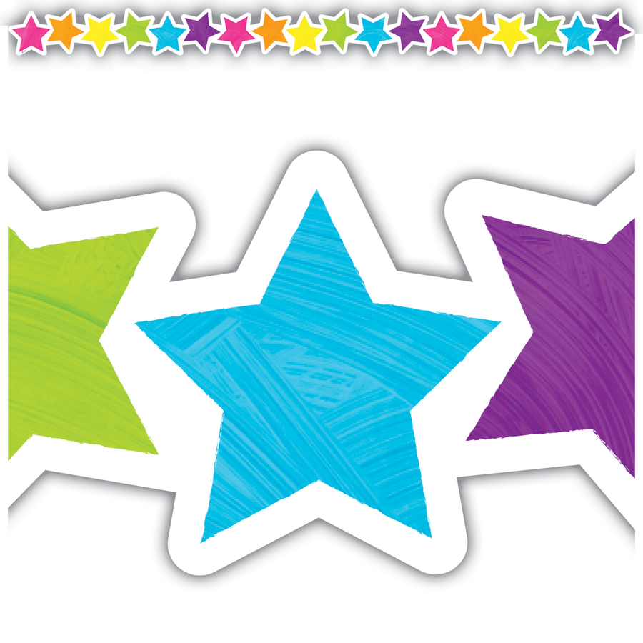Brights 4Ever Stars Die-Cut Border Trim