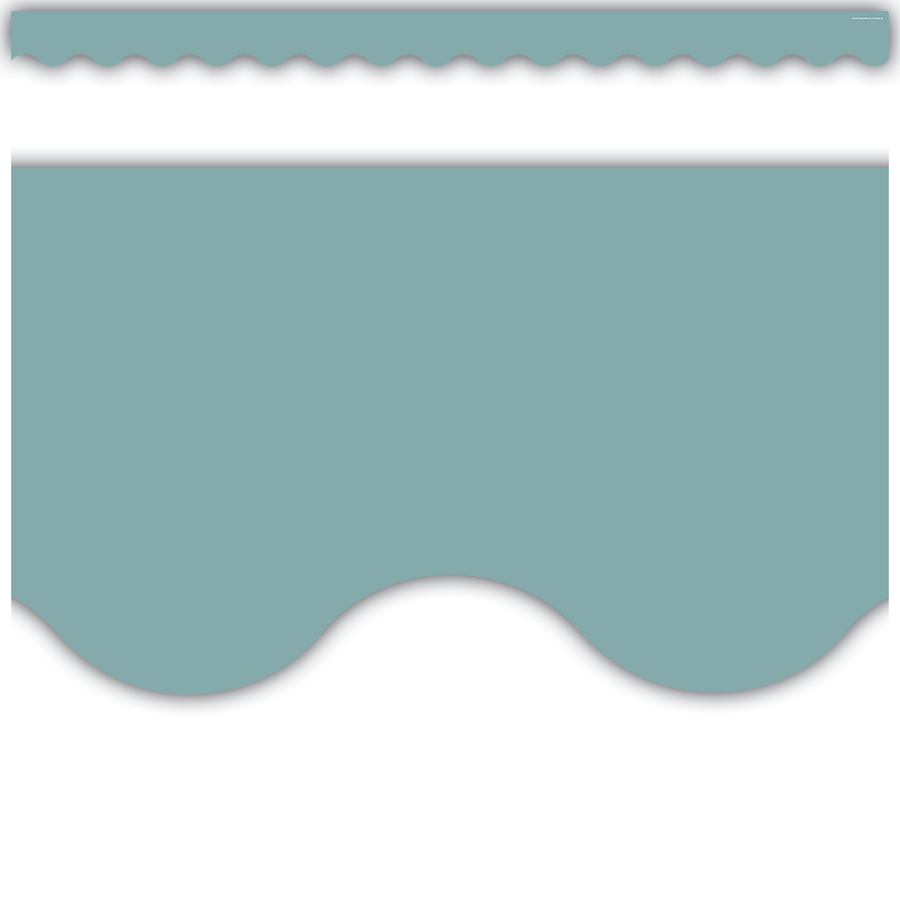 Calming Blue Scalloped Border Trim