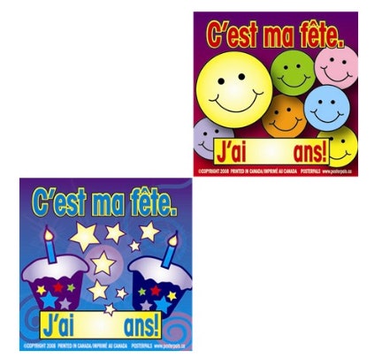 C'est Ma Fete Large Stickers