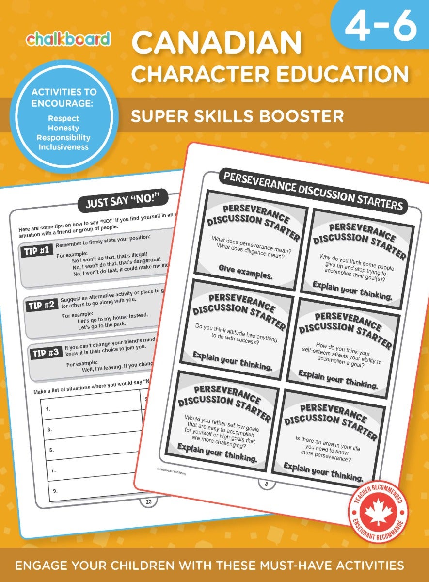 Canadian Character Education Activities Grades 4-6 Ebook