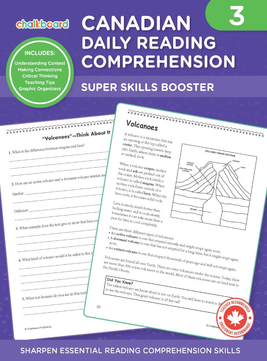 Canadian Daily Reading Comprehension 3 Ebook