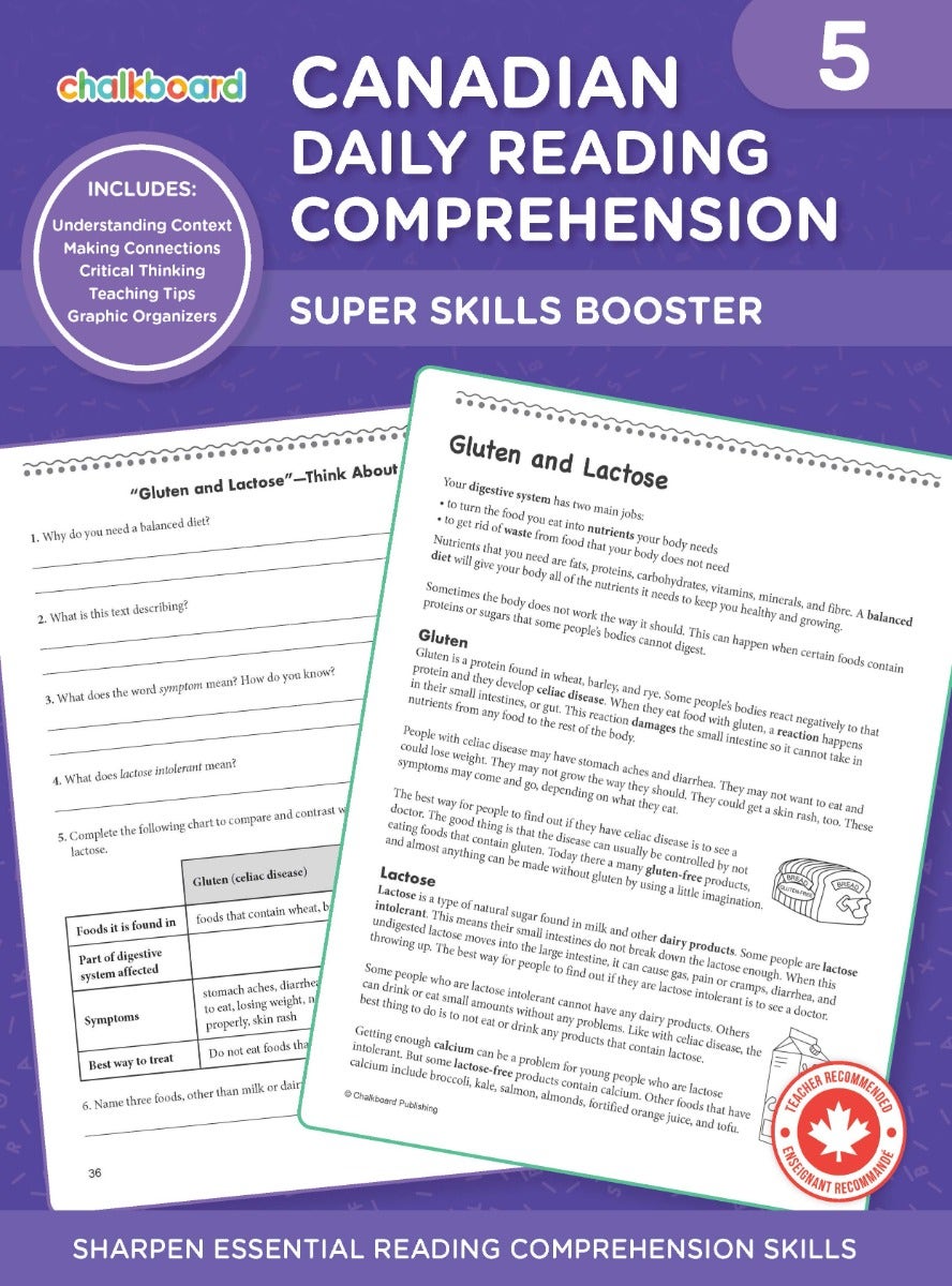 Canadian Daily Reading Comprehension 5 Ebook