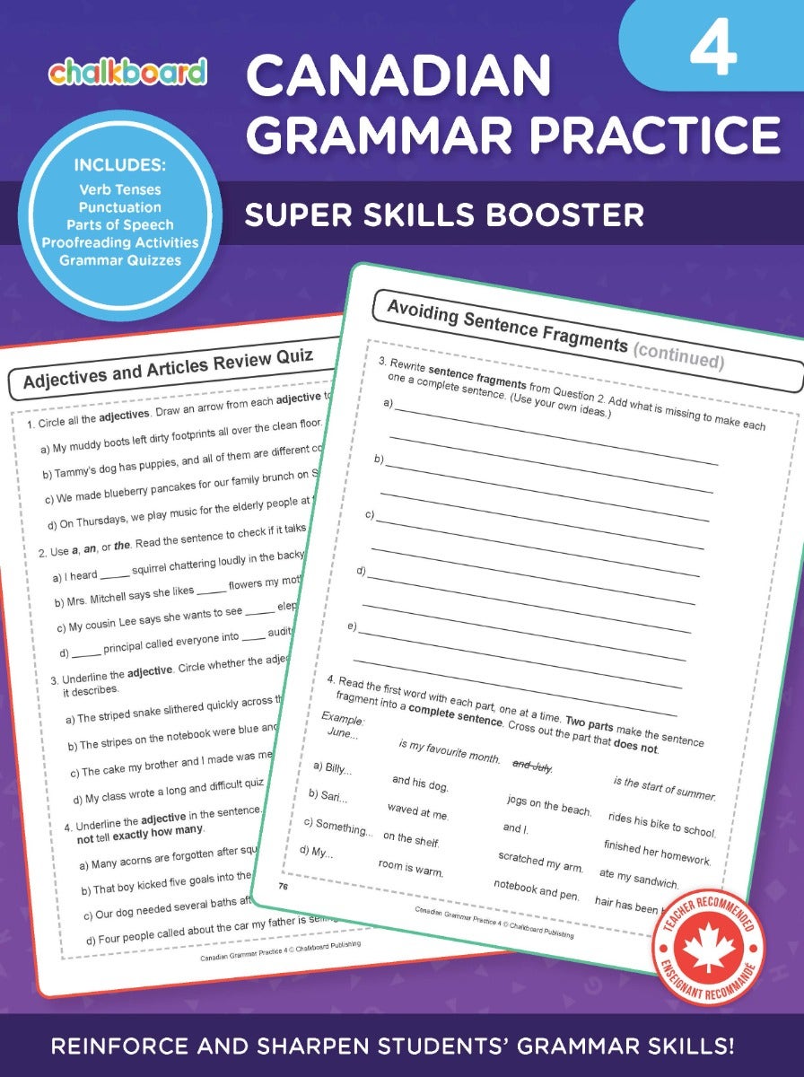 Canadian Grammar Practice 4 Ebook