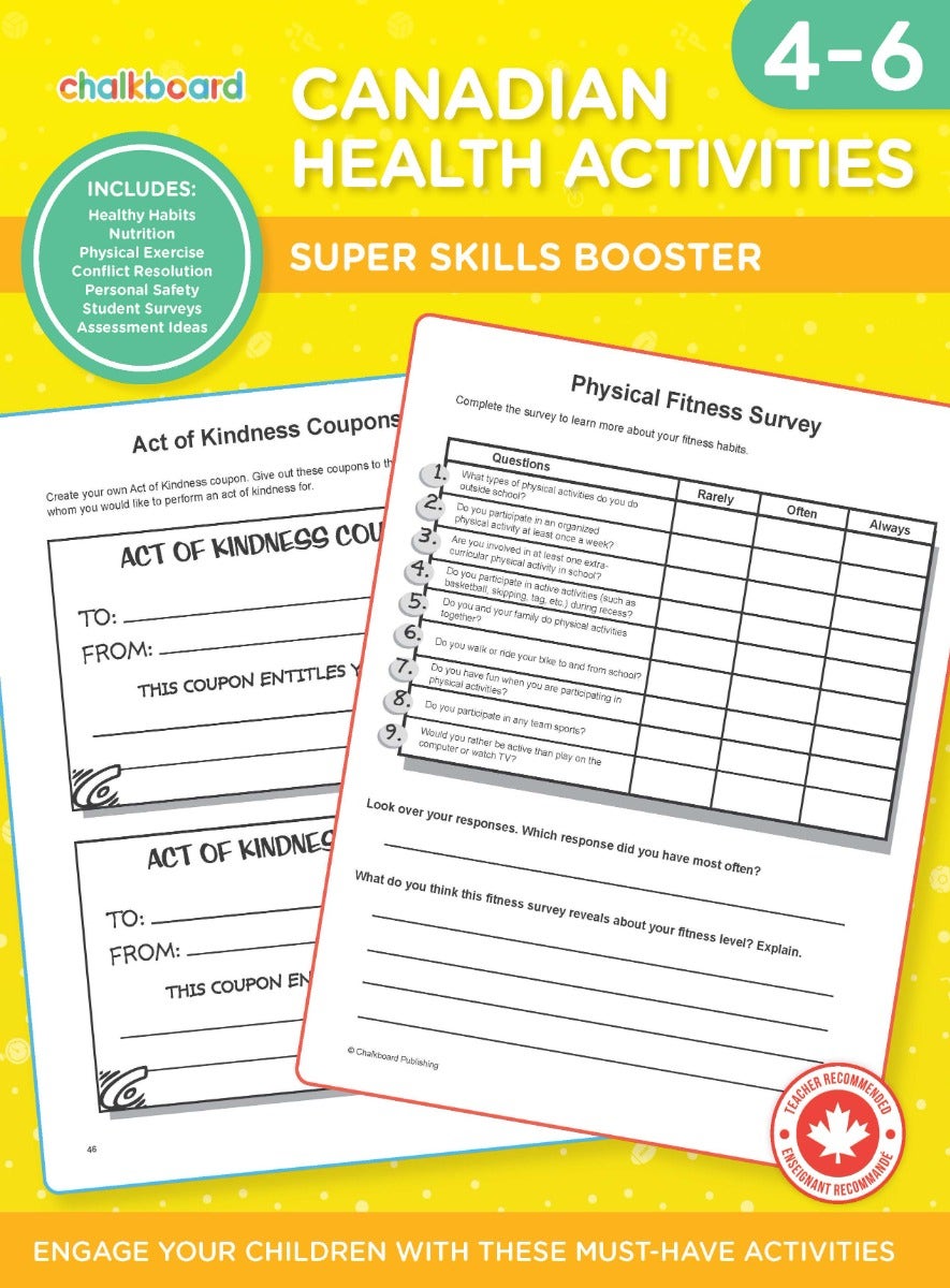 Canadian Health Activities Grades 4-6 Ebook