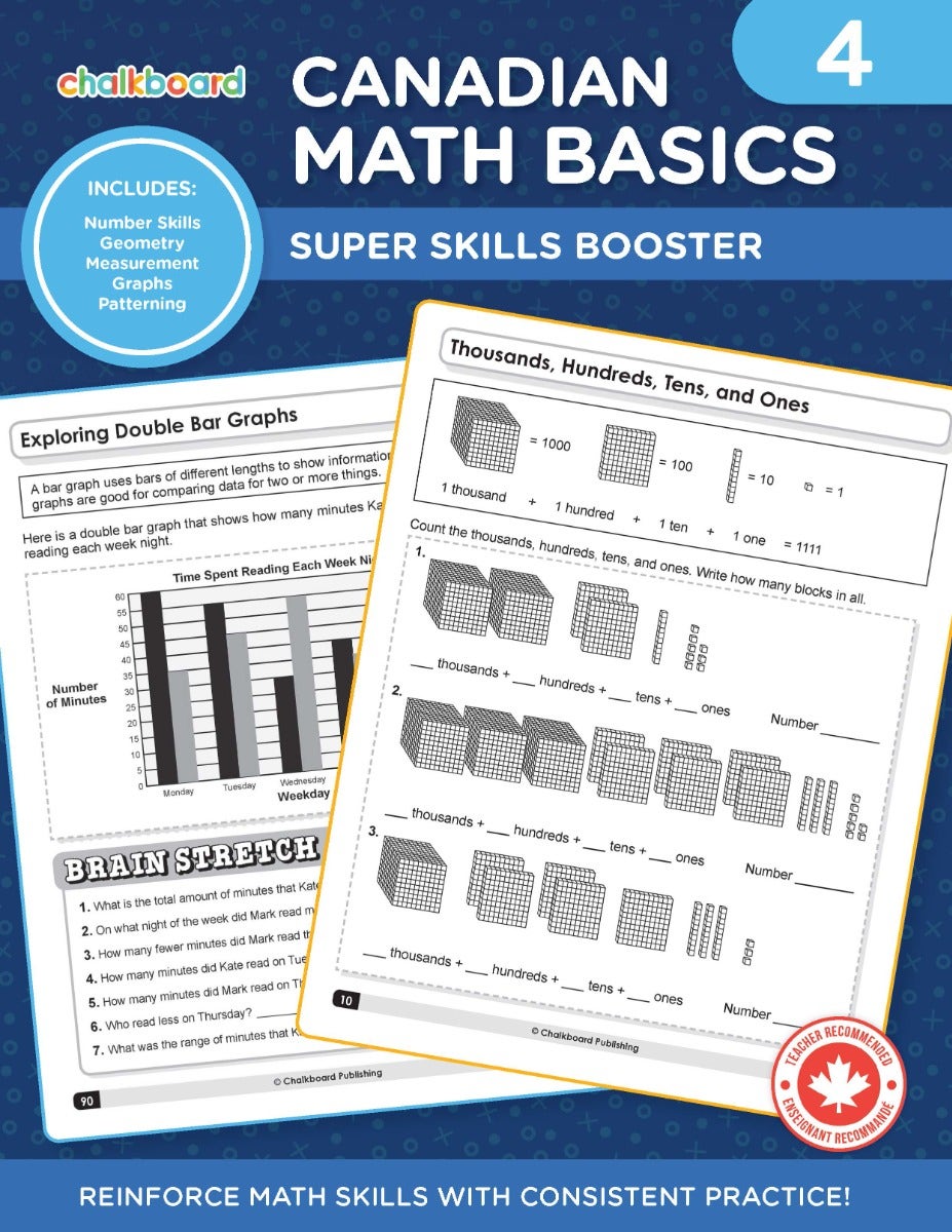 Canadian Math Basics Grade 4 Ebook