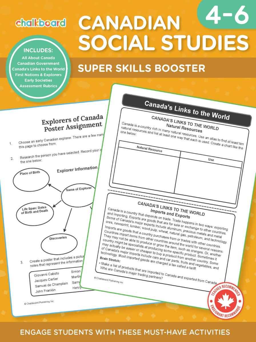 Canadian Social Studies Grades 4-6 Ebook