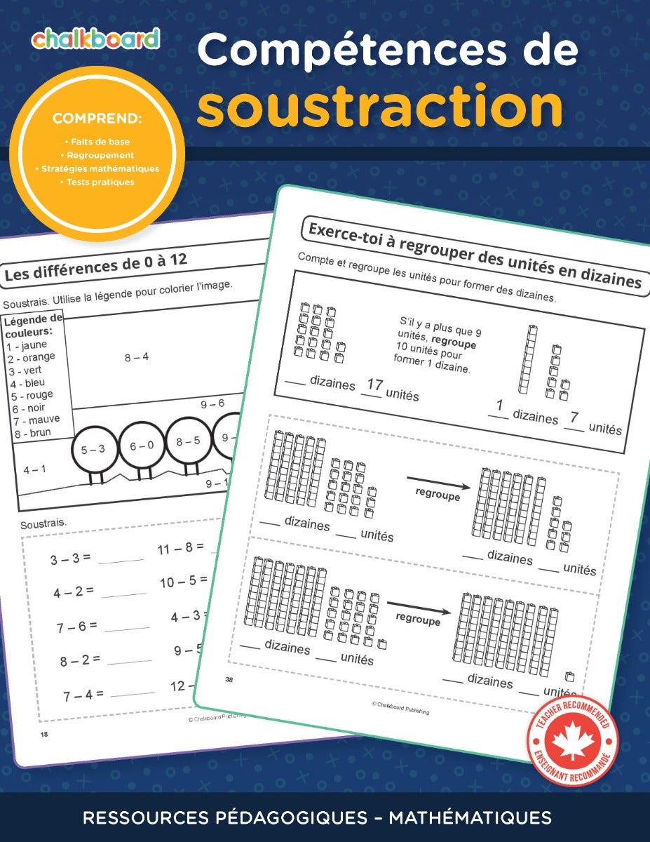 Competences De Soustraction Ebook
