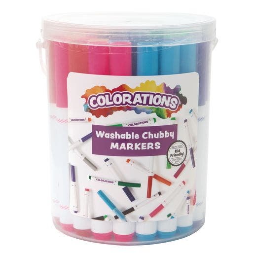 Chubby Marker Bucket 44 pcs