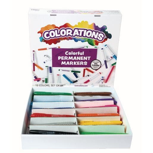 Colorations Color Permanent Markers Set of 84