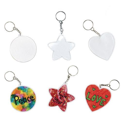 Create Your Own Keychains Set of 12