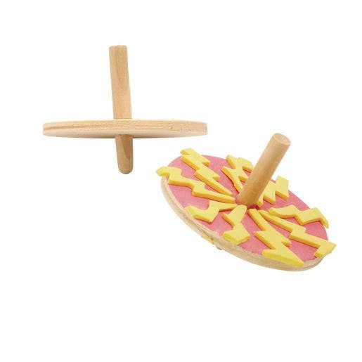 Whirling Wooden Tops Set of 24