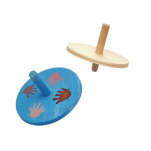 Whirling Wooden Tops Set of 24