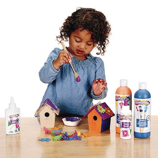 Wooden Birdhouses Set of 6