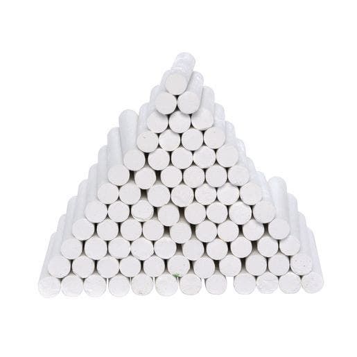Colorations Dustless White Chalk 100 Pcs