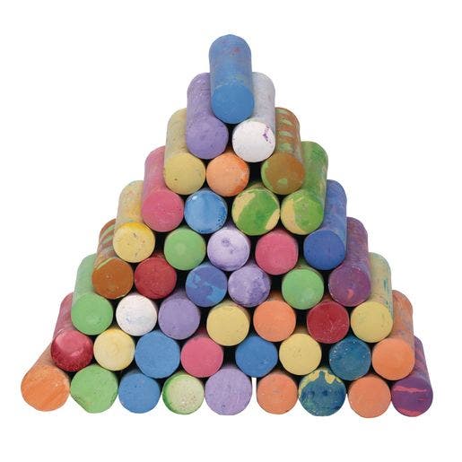 Colorations Washable Sidewalk Chalk 50 pc