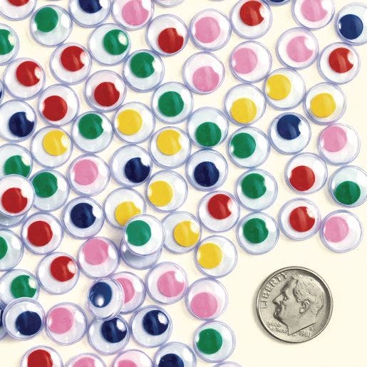 Colored Wiggly Eyes 1000 Pieces