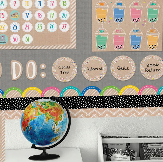 Colorful Kraft Cards 6 Inch Designer Cut-Outs