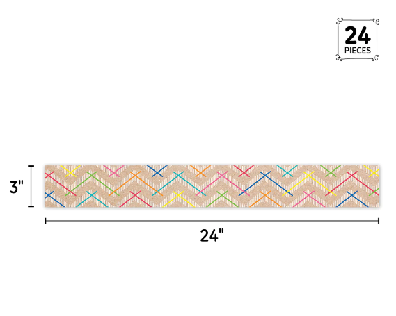 Colorful Kraft Chevron Ez Border