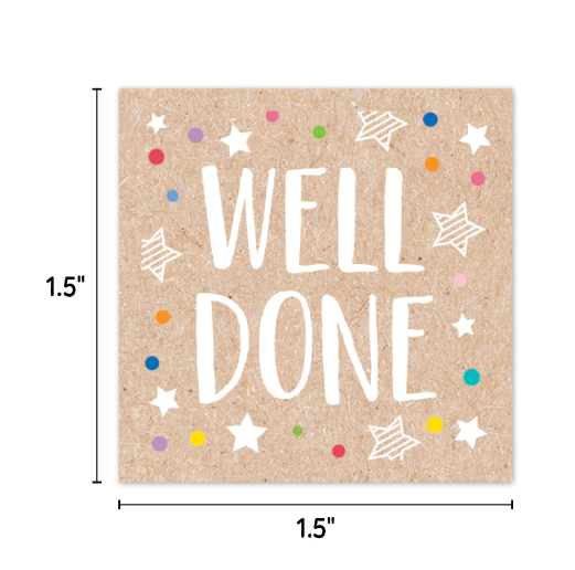 Colorful Kraft Rewards Reward Stickers