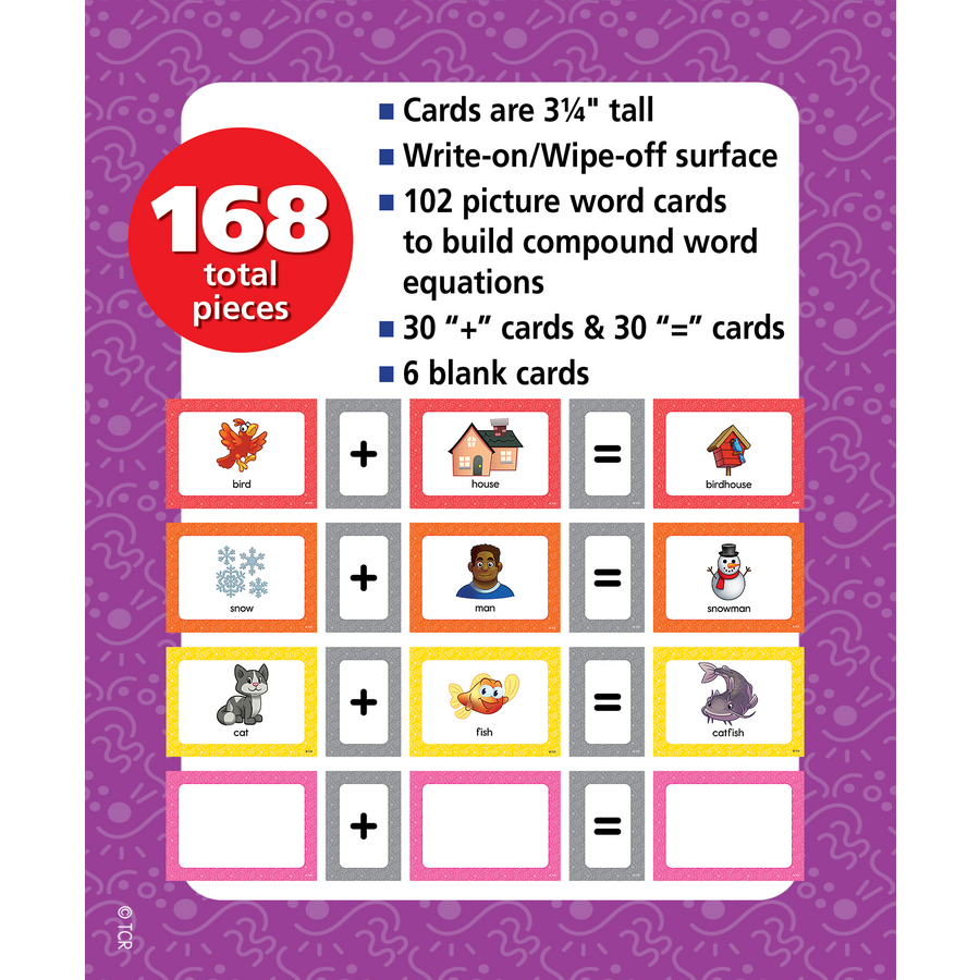 Compound Words Pocket Chart Cards