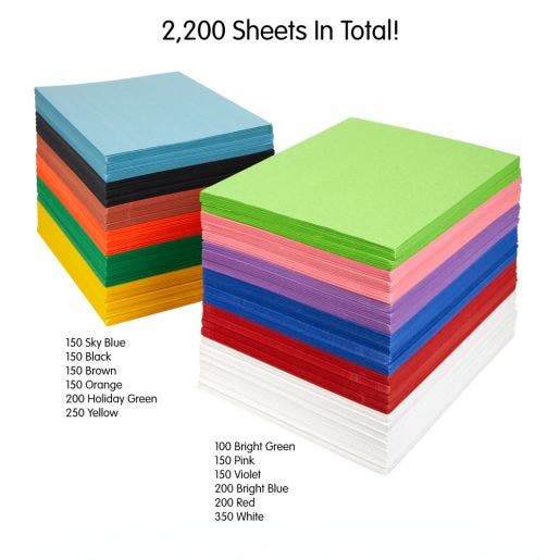 Construction Paper Class Pack 2200 sheet