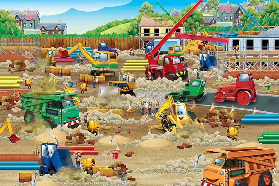 Construction Zone 35 pc Floor Puzzle