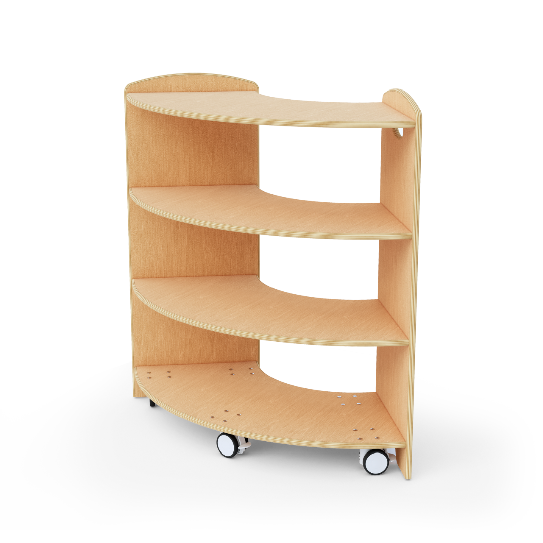 Caster Kit for 90 Degree Curved Corner Shelf Set of 5