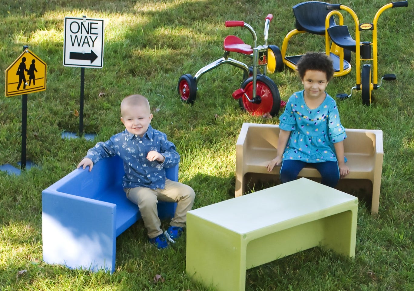 Cozy Woodland Adapta Bench Set of 3