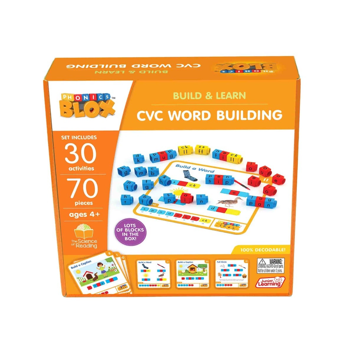 CVC Word Building - Rainbow Phonics (Phase 2)