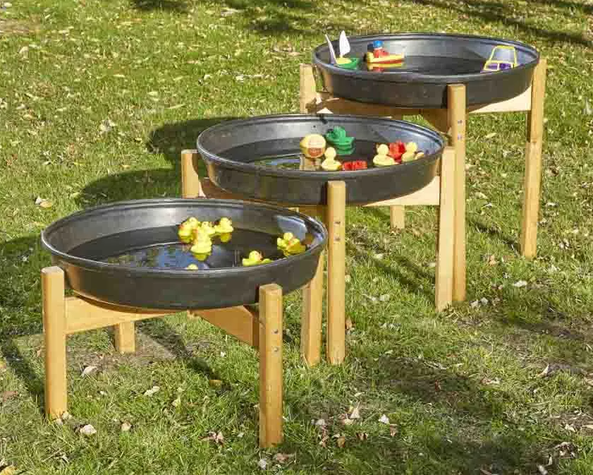 Deep Tuff Tray Wooden Stand 26H