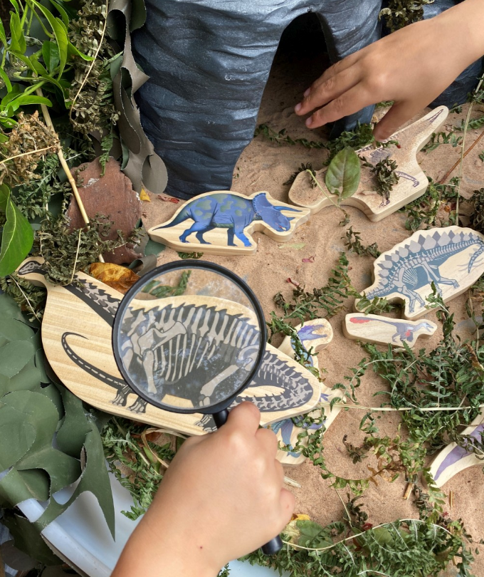 Dinosaur Wooden Characters