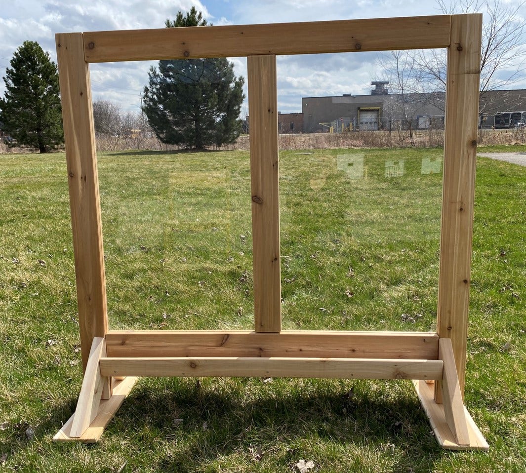 Double Outdoor Easel with Paint Tray by Naturally Inspired Play