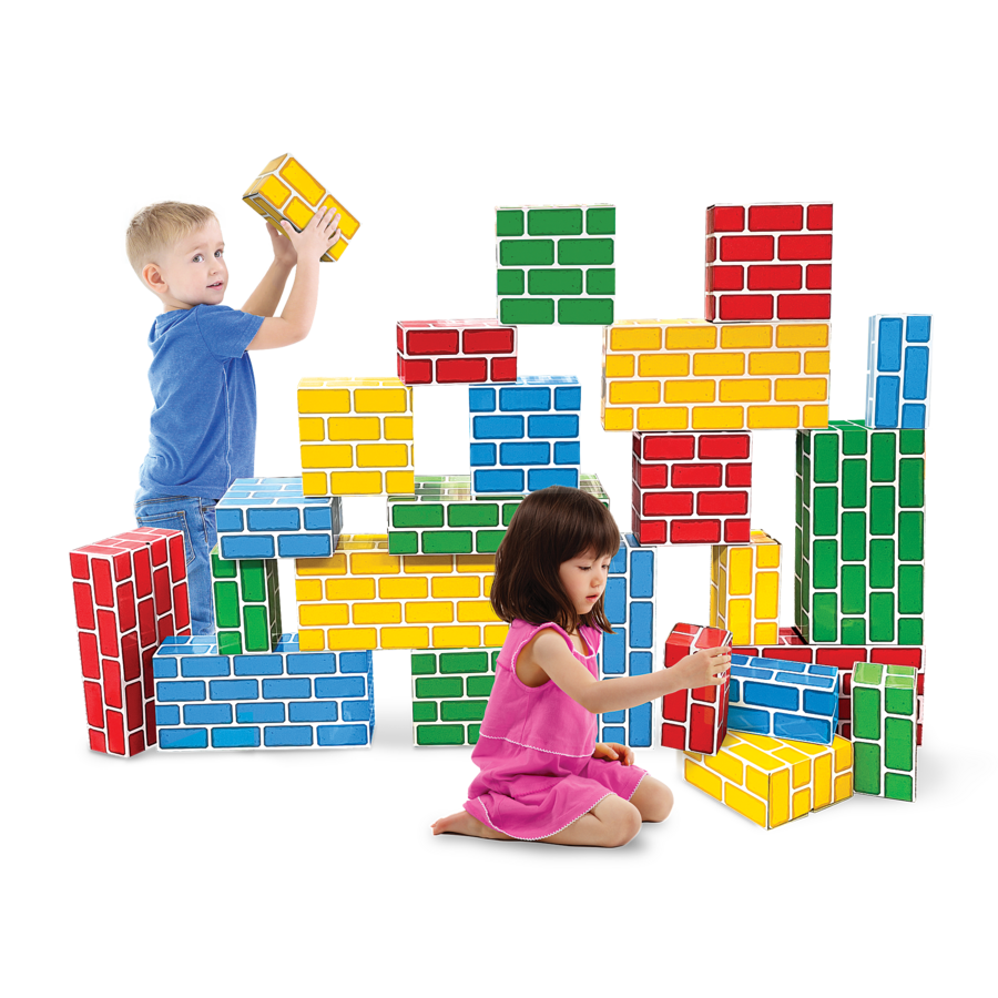Easy-Stack Cardboard Blocks (24 Piece Set)