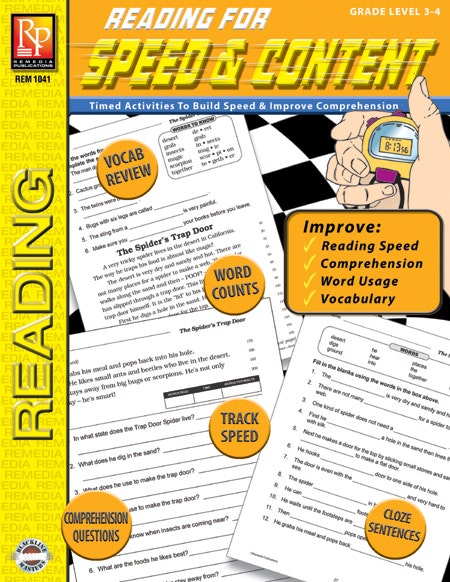 Reading for Speed & Content (GR. 3-4) Ebook